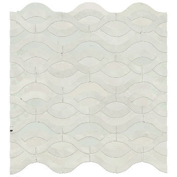 Mosaic House Moroccan tile Prato 1 White  solid zellige, mosaic, zellij, field, pattern, glaze 
